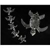 Handcrafted Glass Sea Turtle Mom & Kids (DEC-390)
