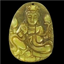 Chinese Handcarved Vintage Jade Buddha (ANT-1893)