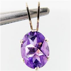 2.88twc Amethyst Sterling Pendant (JEW-2669)