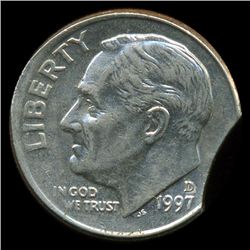 1997D Roosevelt 10c AU ERROR (COI-9723)