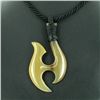 White Buffalo Horn Fishook Necklace (JEW-3579)