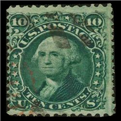 1861 USA 10c Washington Dark Green (STM-0681)