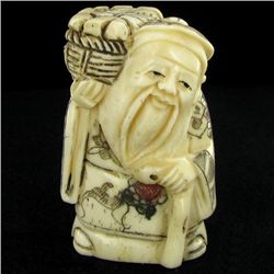 Handcarved Bone Chinese Netsuke (CLB-894)