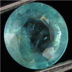 0.89ct Blue Green Natural Apatite Round (GEM-39726)