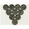 10 US Mercury Dime Coin Lot  (COI-309A)