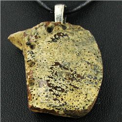 95twc Turtle Fossil Pendant Necklace (JEW-3051)