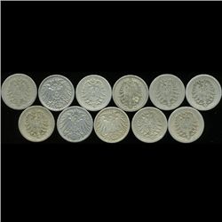 1874-99 Germany 5pf G/XF 11Pcs (COI-9816)