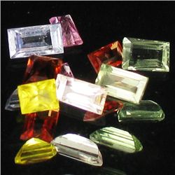 1.09ct Mixed Color Sapphire Square Cut Parcel (GEM-37962)