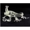 Image 2 : Handcrafted Glass Crocodile Mom & Kids (DEC-386)