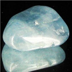 13.85ct Strong Blue Freeform Aquamarine Cabochon (GEM-33676)