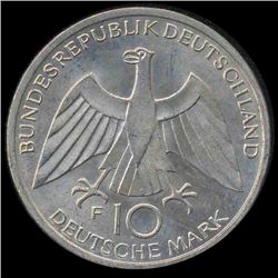 1972F Germany Silver 10 Mark MS65 (COI-8549)
