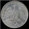 Image 1 : 1972F Germany Silver 10 Mark MS65 (COI-8549)