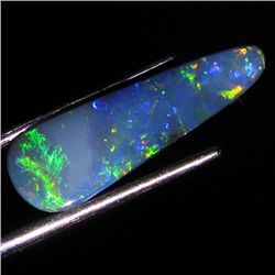 3.45ct Australian Black Opal Doublet Full Fire (GEM-36413)