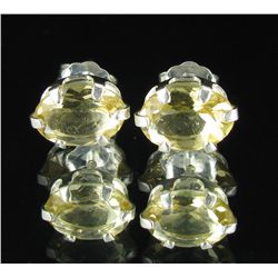 3.55twc Citrine Sterling Earrings (JEW-2651)