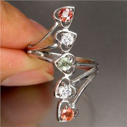 .82ct Fancy Sapphire White Gold Vermeil Ring Size 7 (JEW-1182)