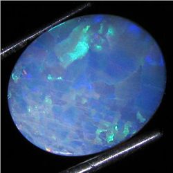 3.96ct Australian Black Opal Doublet Full Fire (GEM-35919)