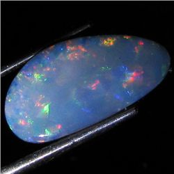 3.57ct Australian Black Opal Doublet Full Fire (GEM-35929)