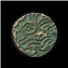1400? India Unknown Medeival Sad Face Bronze Coin (COI-5782)