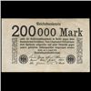 1923 Germany 200000 Mark Note Hi Grade (CUR-05742)