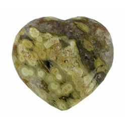 480ct Colorful Gem Grade Sea Jasper Heart (GEM-21150)