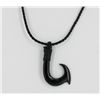 Rare Buffalo Horn Hawaii Fishhook Pendant Choker (JEW-1414)
