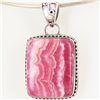 85twc Rhodocrosite Sterling Pendant (JEW-3367)