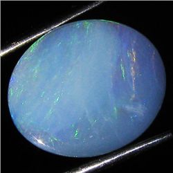 3.75ct Australian Black Opal Doublet Full Fire (GEM-36269)