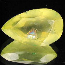 41.55ct Untreated Natural Lemon Citrine Pear (GEM-31927)