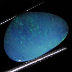 2.5ct Australian Black Opal Doublet Full Fire (GEM-36478)