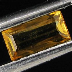0.4ct Orange Yellow Songea Sapphire Baguette (GEM-29470A)