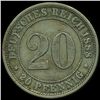 Image 2 : 1888E Germany 20pf VF/XF Scarce (COI-9819)