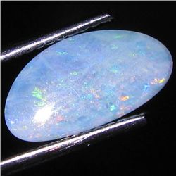 1.06ct Australian Black Opal Doublet Full Fire (GEM-31468)