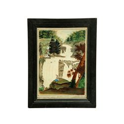 WATERFALL LANDSCAPE (AMERICAN, LATE 19TH CENTURY).