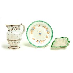 THREE CERAMIC PIECES.