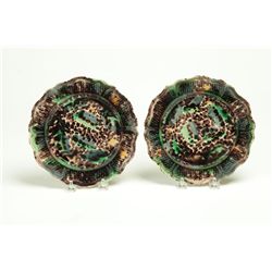 TWO WHIELDON PLATES.