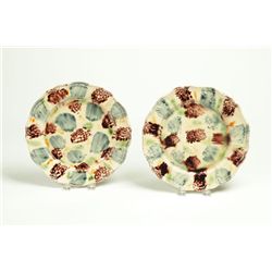 TWO WHIELDON PLATES.