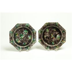 TWO WHIELDON PLATES.