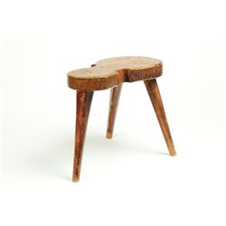 DECORATED FOOTSTOOL.