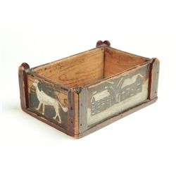 DECORATED APPLE BOX.