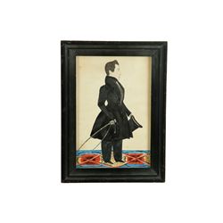 PORTRAIT OF A GENTLEMAN ATTRIBUTED TO JOSEPH H. DAVIS (NEW HAMPSHIRE/MAINE, 1811-1865).