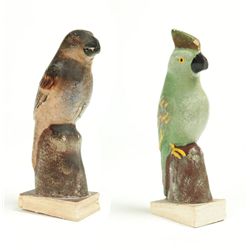 TWO PARROT PIPSQUEAKS.