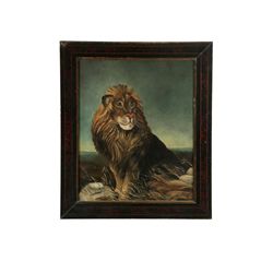 PORTRAIT OF A REGAL LION (AMERICAN, EARLY 20TH CENTURY).