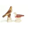 Image 2 : TWO CHALKWARE BIRDS.