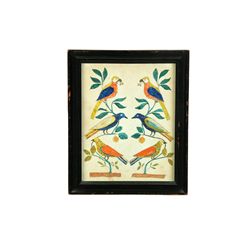 FOLKSY PICTURE OF BIRDS.