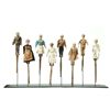 Image 1 : SET OF EIGHT PUPPETS.