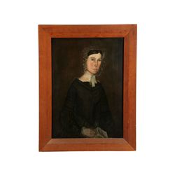 PORTRAIT OF A WOMAN ATTRIBUTED TO RALPH D. CURTIS ( NEW YORK, 1808-1885).
