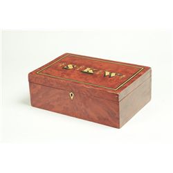 DECORATED DOCUMENT BOX.