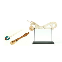 THREE PIECES OF SAILOR ART.