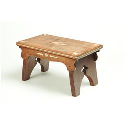 INLAID FOOTSTOOL.