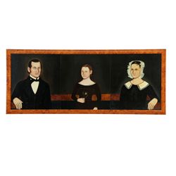 FAMILY GROUP OF PORTRAITS BY DAVID BROKAW (NEW YORK/OHIO, CA. 1812- 1870).